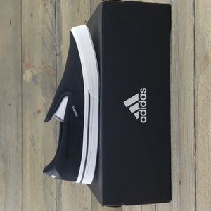 adidas Kurin Slip On Women's Skateboarding Casual Black/White Sneakers